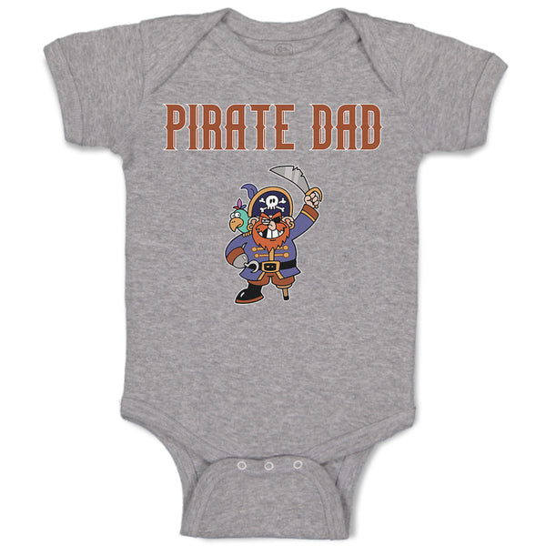 Baby Clothes Cartoon Pirate Dad Baby Bodysuits Boy & Girl Newborn Clothes Cotton