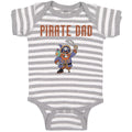 Baby Clothes Cartoon Pirate Dad Baby Bodysuits Boy & Girl Newborn Clothes Cotton