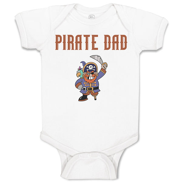 Baby Clothes Cartoon Pirate Dad Baby Bodysuits Boy & Girl Newborn Clothes Cotton