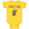 Baby Clothes Cartoon Pirate Dad Baby Bodysuits Boy & Girl Newborn Clothes Cotton