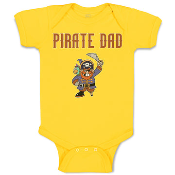 Baby Clothes Cartoon Pirate Dad Baby Bodysuits Boy & Girl Newborn Clothes Cotton