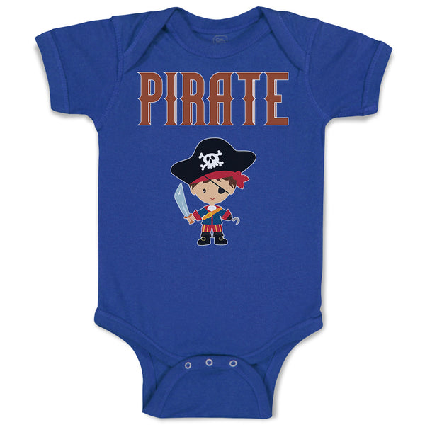 Baby Clothes Pirate Boy Character Baby Bodysuits Boy & Girl Cotton