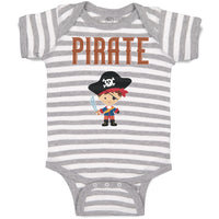 Baby Clothes Pirate Boy Character Baby Bodysuits Boy & Girl Cotton
