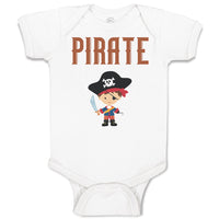Baby Clothes Pirate Boy Character Baby Bodysuits Boy & Girl Cotton