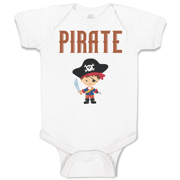 Baby Clothes Pirate Boy Character Baby Bodysuits Boy & Girl Cotton