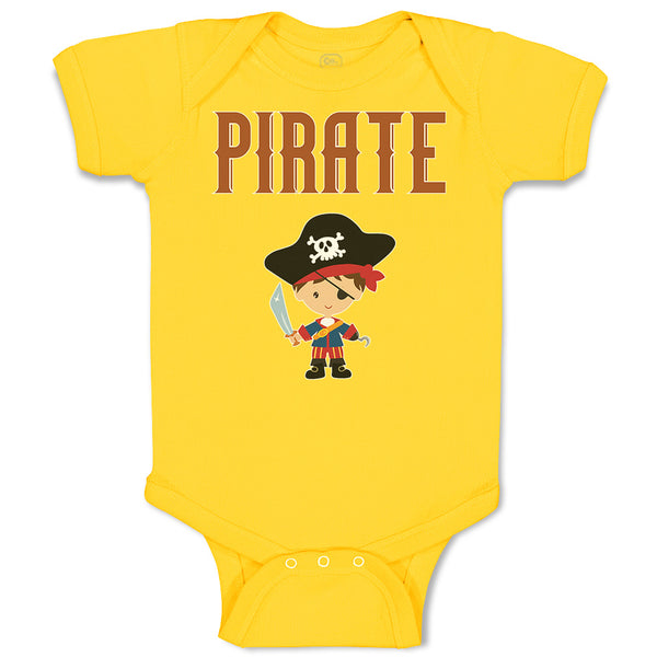 Baby Clothes Pirate Boy Character Baby Bodysuits Boy & Girl Cotton