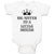Baby Clothes Big Sister to A Little Mister with Crown and Little Heart Cotton