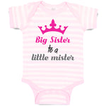Big Sister to A Little Mister with Pink Crown