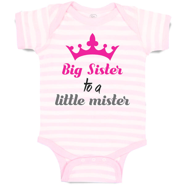 Big Sister to A Little Mister with Pink Crown