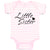 Baby Clothes Little Sister Baby Bodysuits Boy & Girl Newborn Clothes Cotton