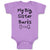 Baby Clothes My Big Sister Barks Baby Bodysuits Boy & Girl Cotton