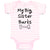 Baby Clothes My Big Sister Barks Baby Bodysuits Boy & Girl Cotton