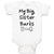Baby Clothes My Big Sister Barks Baby Bodysuits Boy & Girl Cotton