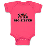 Baby Clothes Only Child Big Sister Baby Bodysuits Boy & Girl Cotton