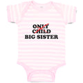 Baby Clothes Only Child Big Sister Baby Bodysuits Boy & Girl Cotton