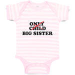 Baby Clothes Only Child Big Sister Baby Bodysuits Boy & Girl Cotton