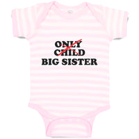Baby Clothes Only Child Big Sister Baby Bodysuits Boy & Girl Cotton