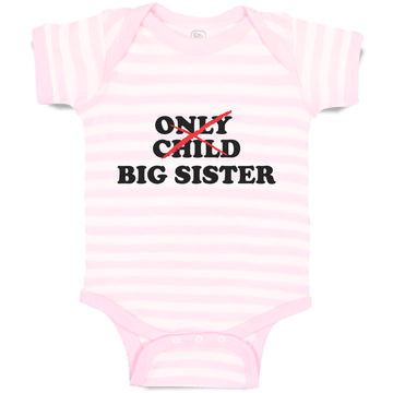 Baby Clothes Only Child Big Sister Baby Bodysuits Boy & Girl Cotton