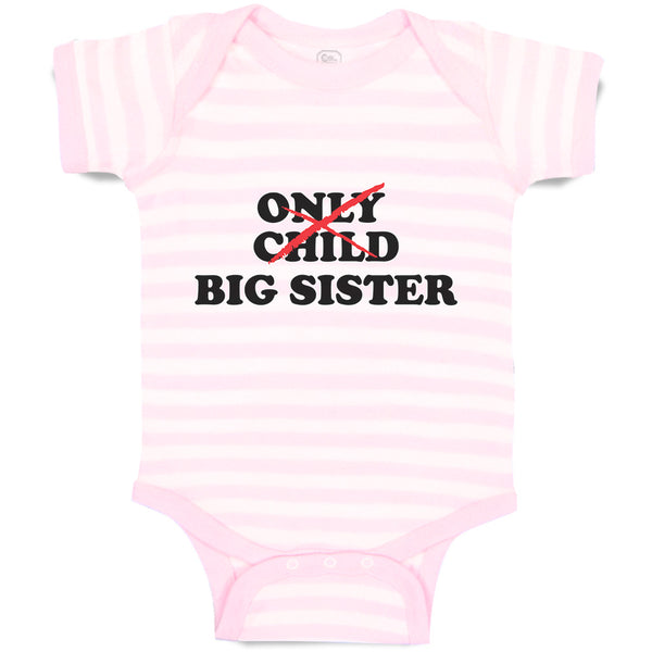 Baby Clothes Only Child Big Sister Baby Bodysuits Boy & Girl Cotton
