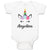 Baby Clothes Angelina Your Name Cute Unicorn Baby Bodysuits Boy & Girl Cotton