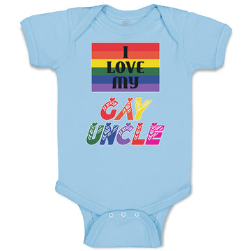 Baby Clothes I Love My Gay Uncle Baby Bodysuits Boy & Girl Cotton