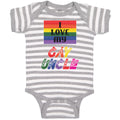 Baby Clothes I Love My Gay Uncle Baby Bodysuits Boy & Girl Cotton