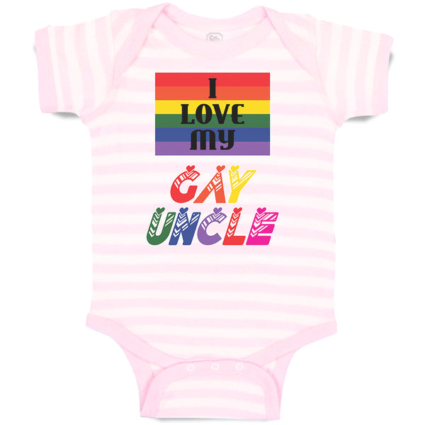 Baby Clothes I Love My Gay Uncle Baby Bodysuits Boy & Girl Cotton
