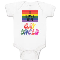 Baby Clothes I Love My Gay Uncle Baby Bodysuits Boy & Girl Cotton