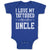 Baby Clothes I Love My Tattooed Uncle Baby Bodysuits Boy & Girl Cotton