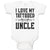 Baby Clothes I Love My Tattooed Uncle Baby Bodysuits Boy & Girl Cotton