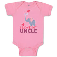 Baby Clothes I Love My Uncle Baby Bodysuits Boy & Girl Newborn Clothes Cotton