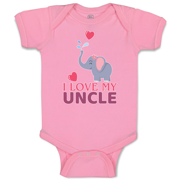 Baby Clothes I Love My Uncle Baby Bodysuits Boy & Girl Newborn Clothes Cotton