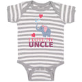 Baby Clothes I Love My Uncle Baby Bodysuits Boy & Girl Newborn Clothes Cotton