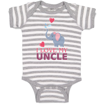 Baby Clothes I Love My Uncle Baby Bodysuits Boy & Girl Newborn Clothes Cotton