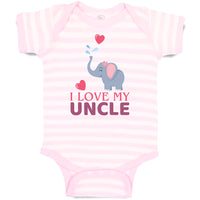 Baby Clothes I Love My Uncle Baby Bodysuits Boy & Girl Newborn Clothes Cotton