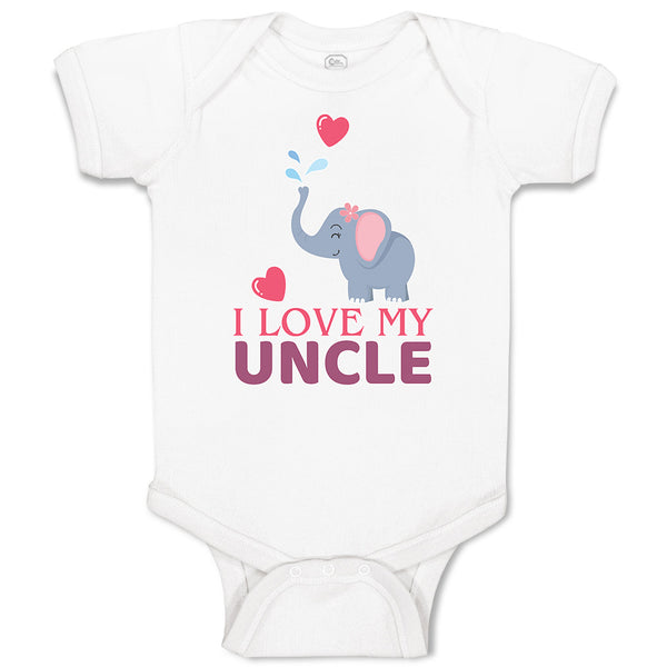 Baby Clothes I Love My Uncle Baby Bodysuits Boy & Girl Newborn Clothes Cotton