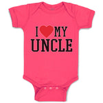 Baby Clothes I Love My Uncle Baby Bodysuits Boy & Girl Newborn Clothes Cotton