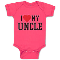 Baby Clothes I Love My Uncle Baby Bodysuits Boy & Girl Newborn Clothes Cotton