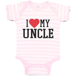 Baby Clothes I Love My Uncle Baby Bodysuits Boy & Girl Newborn Clothes Cotton