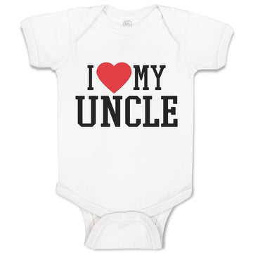 Baby Clothes I Love My Uncle Baby Bodysuits Boy & Girl Newborn Clothes Cotton