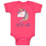 Baby Clothes Lil Sis An Cute Unicorn Baby Bodysuits Boy & Girl Cotton