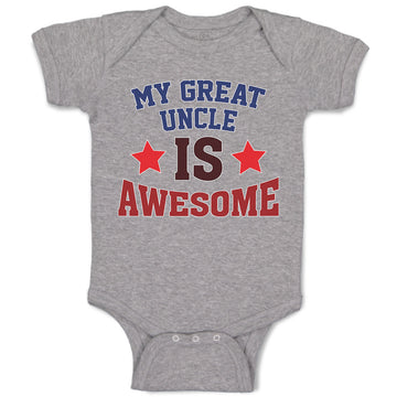Baby Clothes My Great Uncle Is Awesome Baby Bodysuits Boy & Girl Cotton