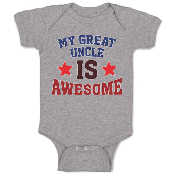 Baby Clothes My Great Uncle Is Awesome Baby Bodysuits Boy & Girl Cotton