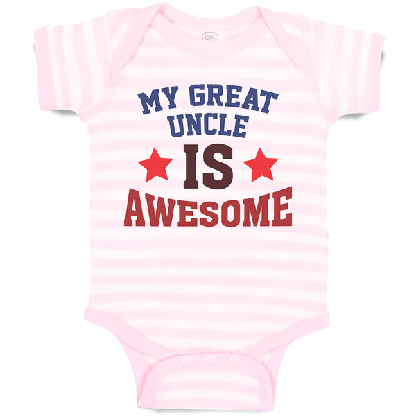 Baby Clothes My Great Uncle Is Awesome Baby Bodysuits Boy & Girl Cotton