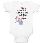 Baby Clothes My Uncle Loves Me Lots & Lots Baby Bodysuits Boy & Girl Cotton
