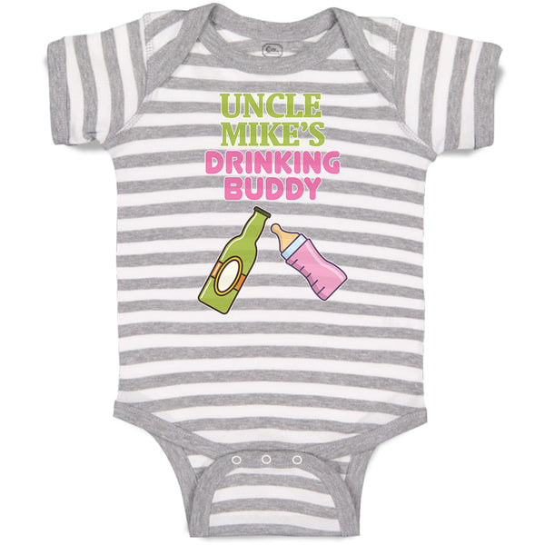 Baby Clothes Uncle Mike's Drinking Buddy Baby Bodysuits Boy & Girl Cotton