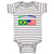 Baby Clothes Brazilian American Countries Baby Bodysuits Boy & Girl Cotton