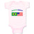 Baby Clothes Brazilian American Countries Baby Bodysuits Boy & Girl Cotton