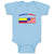 Baby Clothes Colombian American Countries Baby Bodysuits Boy & Girl Cotton