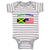 Baby Clothes Jamaican American Countries Baby Bodysuits Boy & Girl Cotton